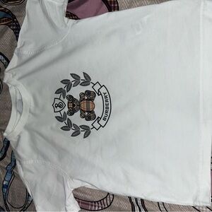 Burberry White T-Shirt with Logo